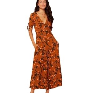 L Space Jumpsuit Dolce Jumper Floral Wide Leg Jumpsuit S